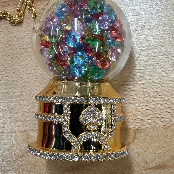 Kate Spade Gold Necklace with Multicolor Crystal Globe - Picture 2 of 4